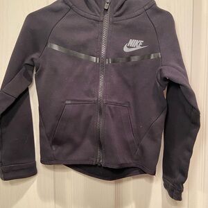 Nike Kids Black Full-Zip Hoodie